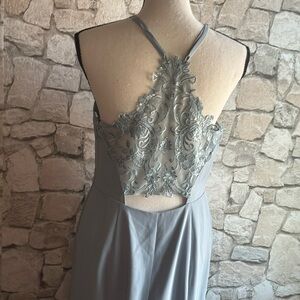 Elegant Blue Evening Gown